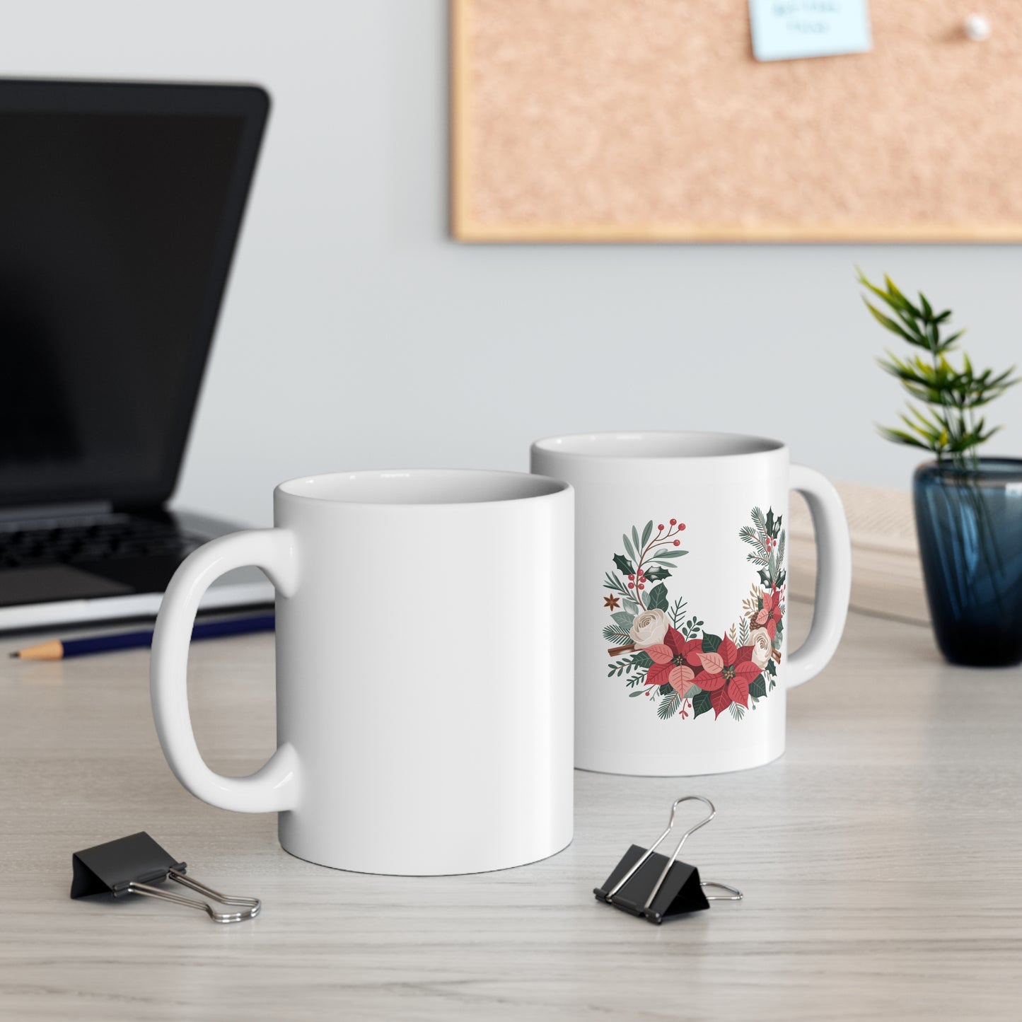Christmas Floral Mug 11oz 15oz
