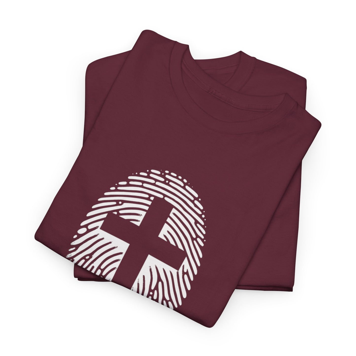 White Finger Print  T-Shirt