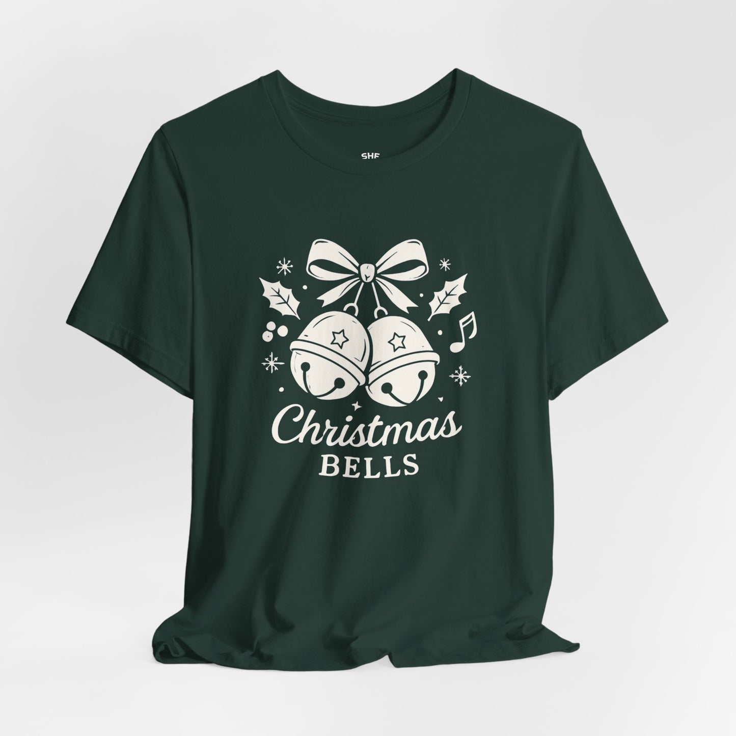Christmas Bells T-Shirt — Festive Holiday Tee with Jingle Bell Design