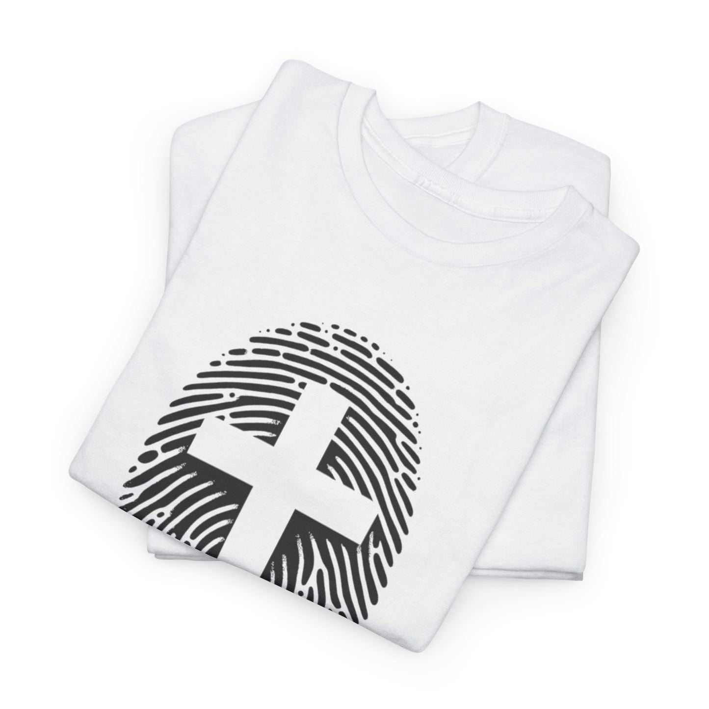 Black Finger Print Christ identity T-Shirt
