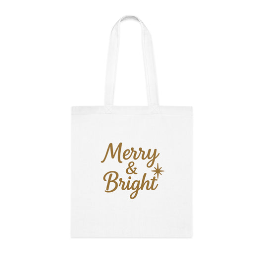 Christmas Totebag Merry and Bright