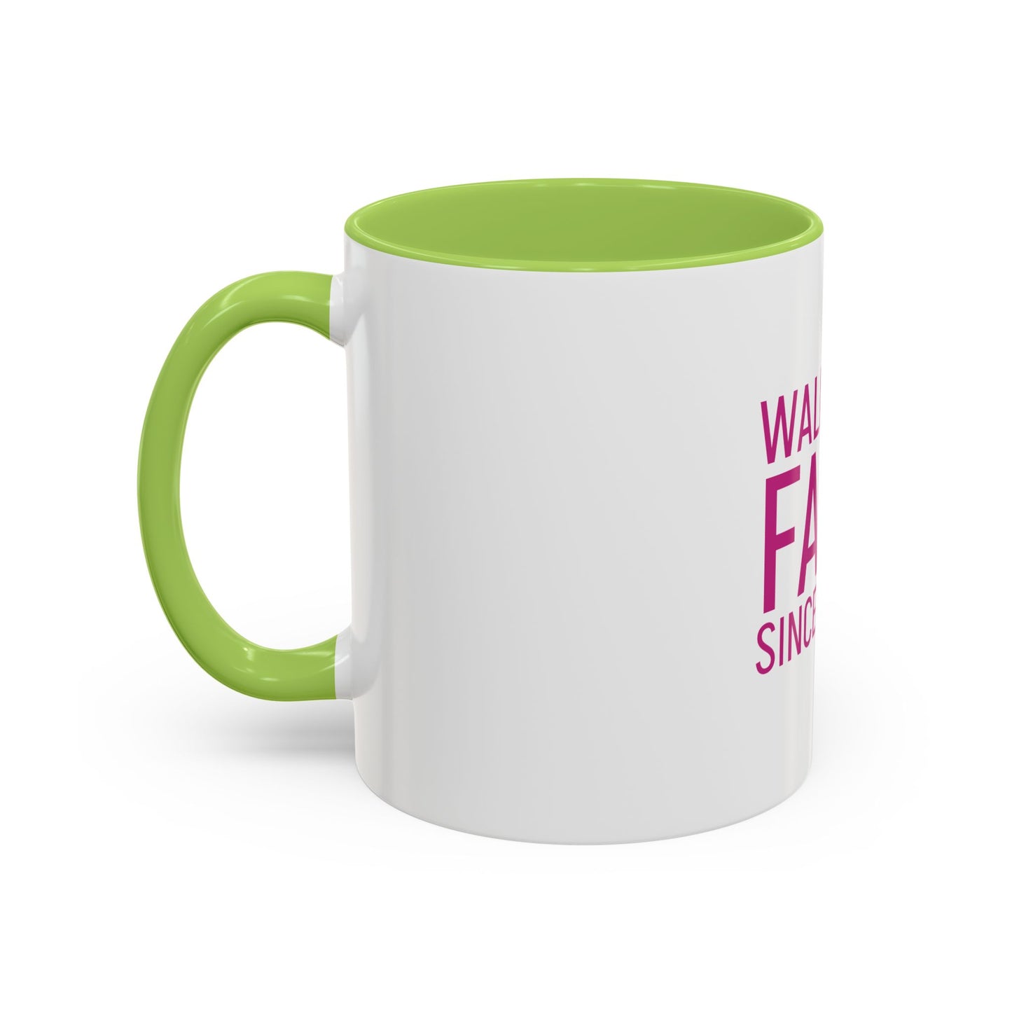 Walking by Faith Since Day One - Inspiring Accent Coffee Mug, White