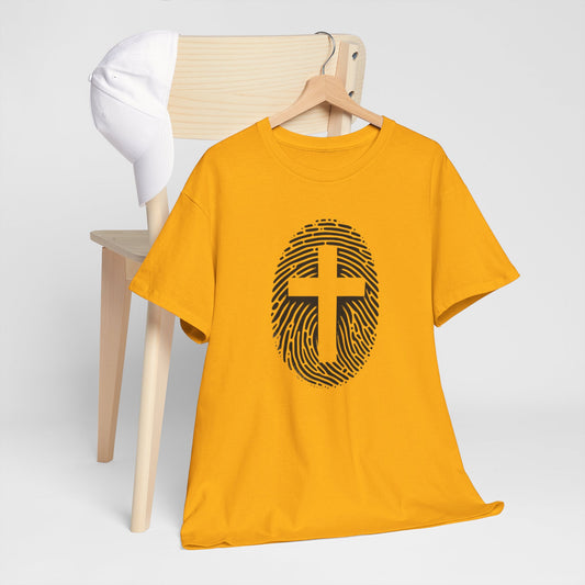 Black Finger Print Christ identity T-Shirt